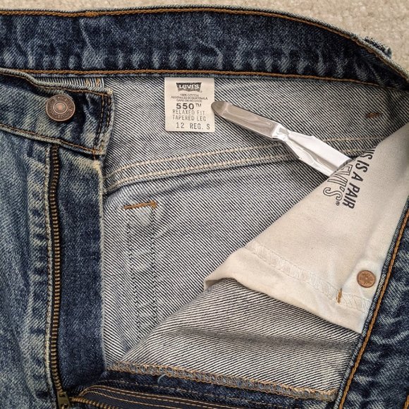 Vintage LEVI'S 550 jeans 12 regular - Picture 7 of 9